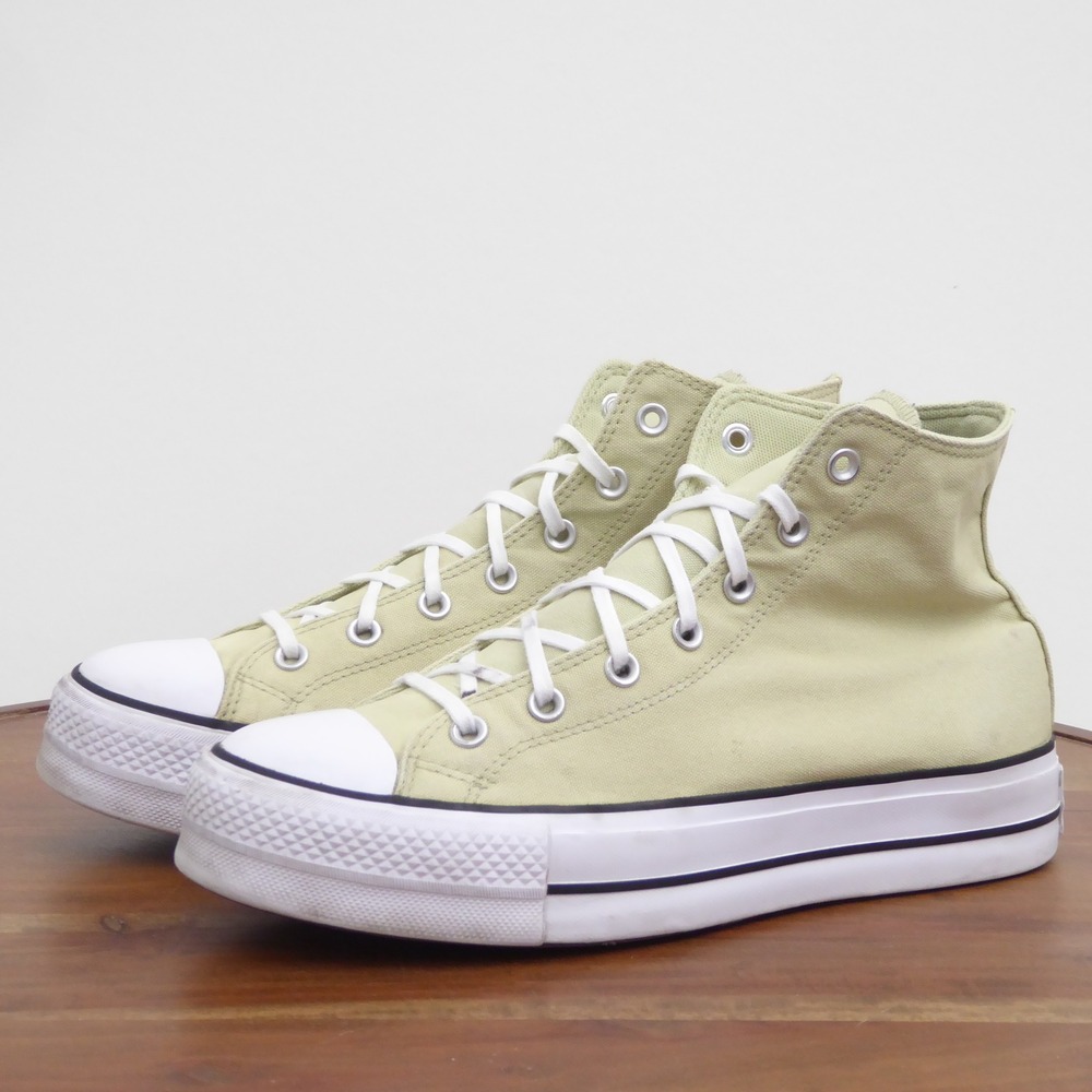 Converse Womens Chuck Taylor All Star Lift High Top Sage Green Sneakers 11 - Picture 5 of 10
